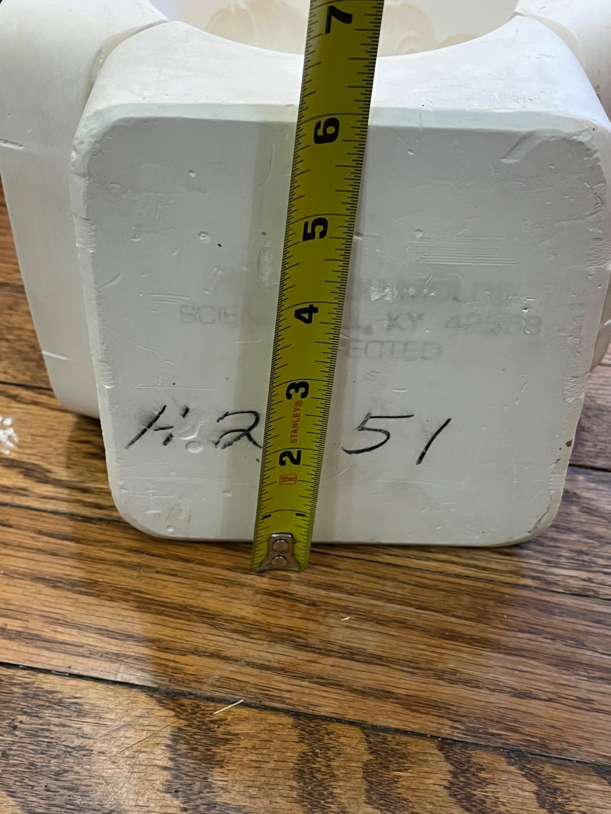 VINTAGE HOLLAND 2951 SMALL PUMPKIN BOWL CERAMIC SLIP CAST MOLD 9"x6.5"