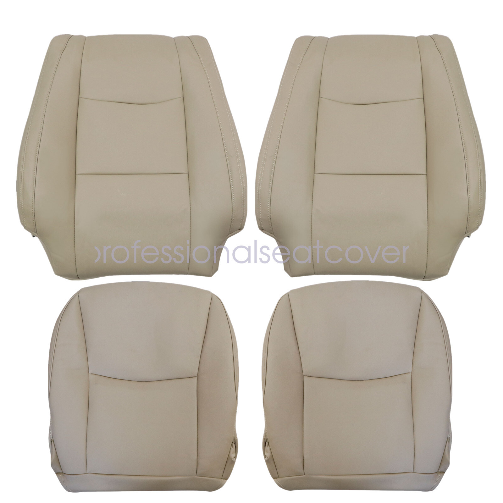 Driver & Passenger Replacement Leather Seat Cover Tan For Lexus GX470 2003-2009