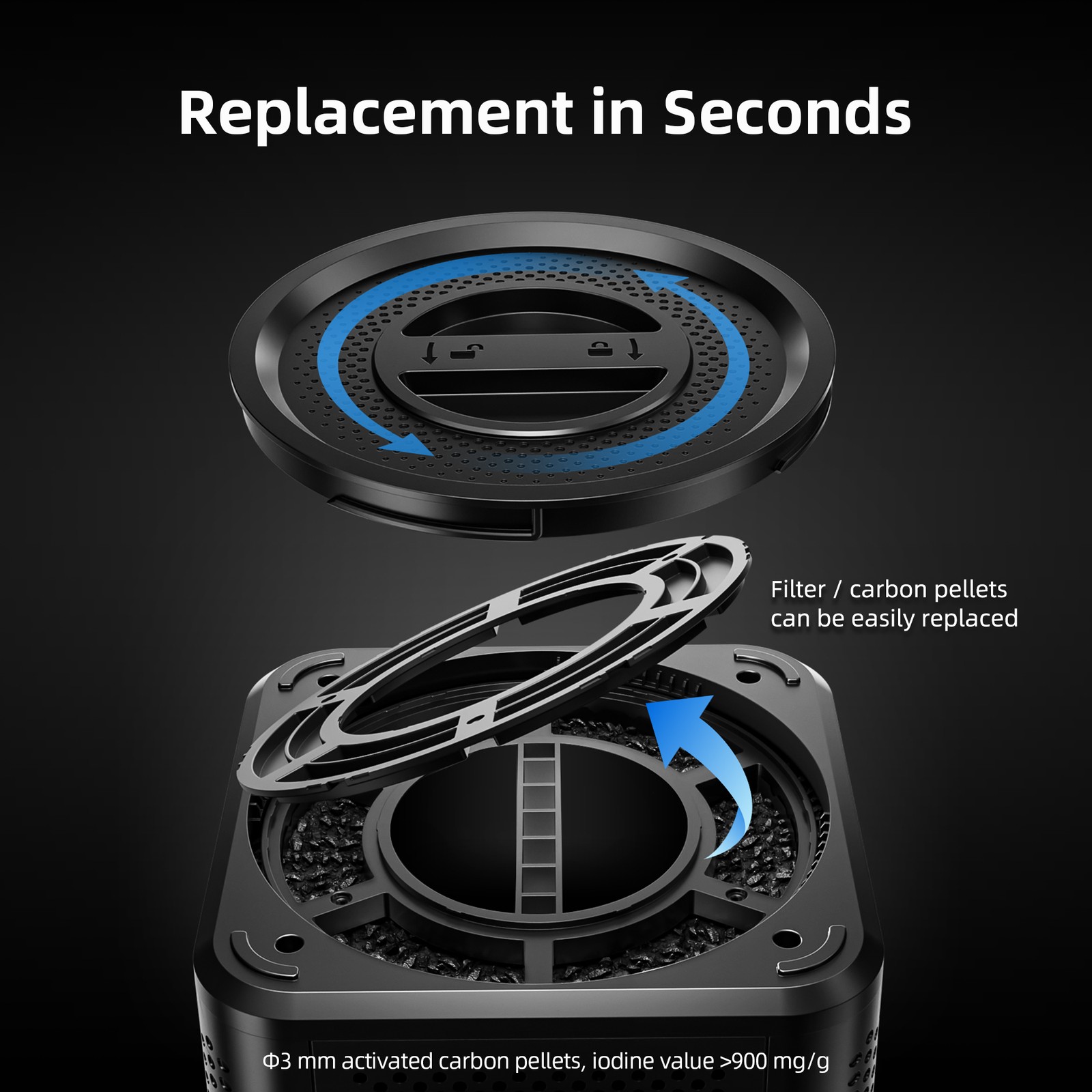 Spider Farmer 2-in-1 6" Inline Fan w/ Built-In Carbon Filter Ventilation System