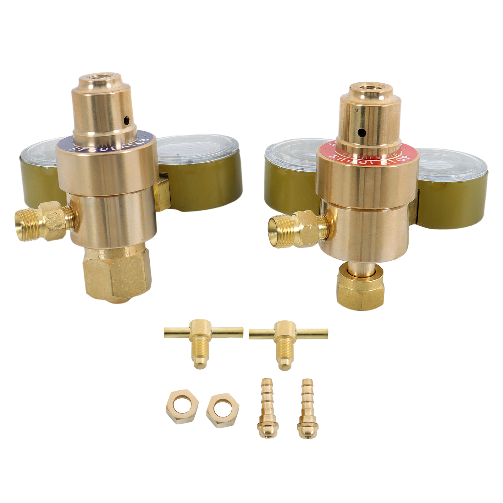 Brass Oxygen & Acetylene Regulators Set for Welding Fit Victor Gas Torch Cutting