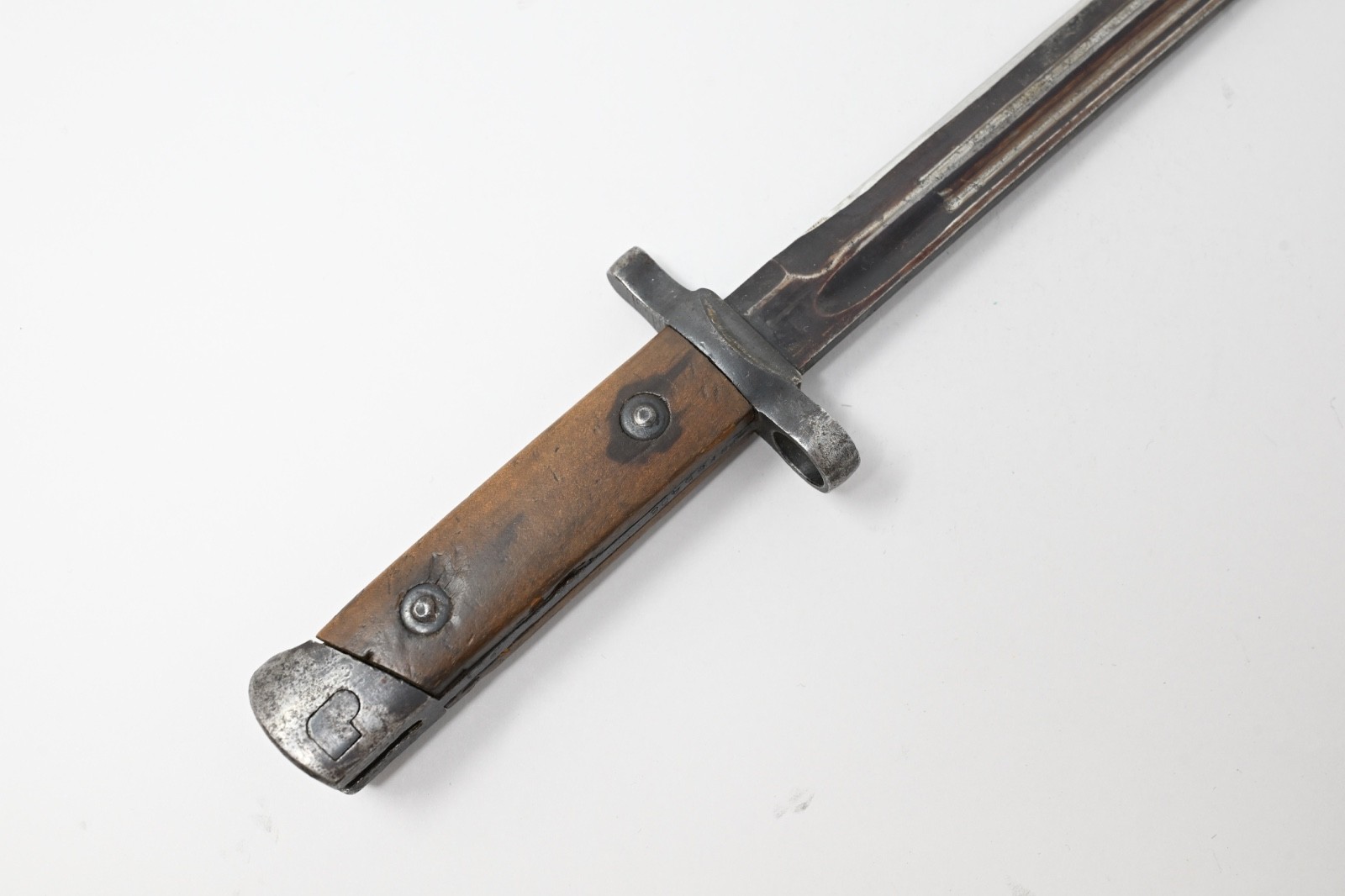 WWII Italian M38 Carcano Fixed Bayonet Original with Scabbard Numbered 1940s