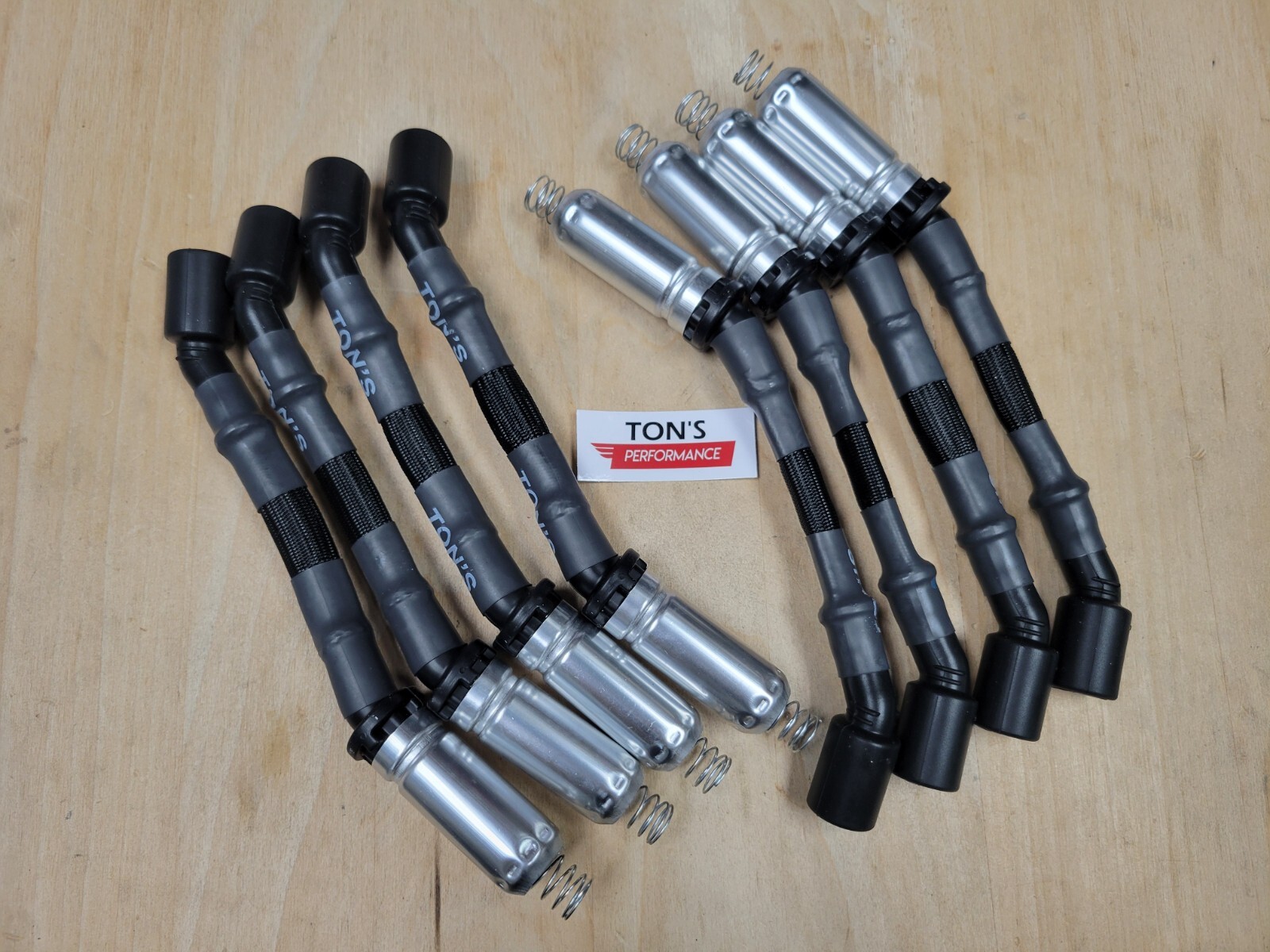 Black Sleeved LS Car Spark Plug Wire Set 10mm Wires for LS1 LS2 LS3 L99 L76 L77