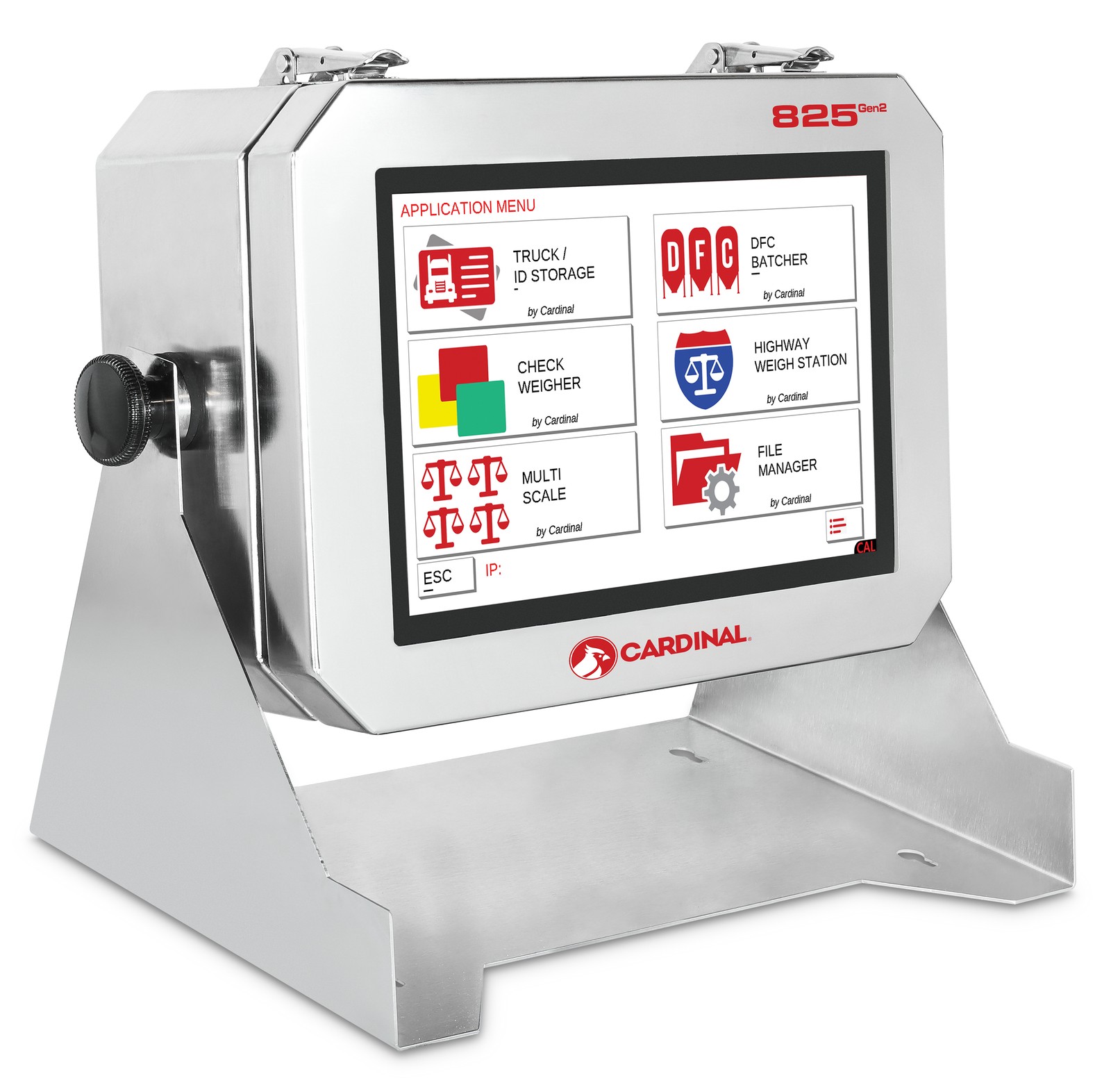 Cardinal Stainless Steel Weight Indicator, Graphic Touch Screen Display, Digital