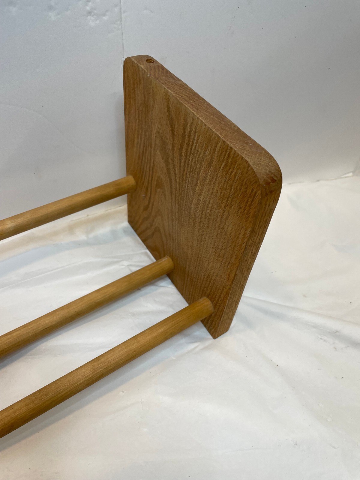 Vintage Wooden Tabletop Book Rack Stand Trough Desktop Organizer Shelf 18.75"