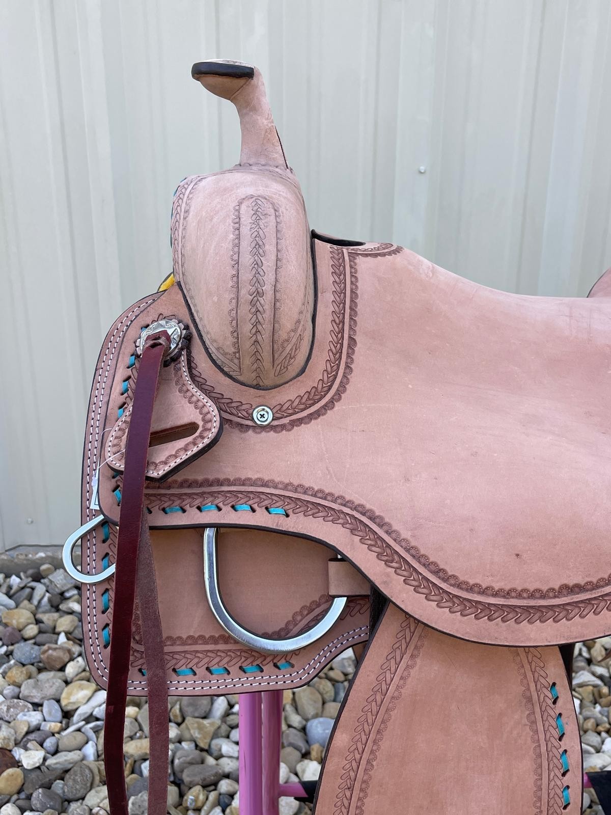 Adult Western Horse Ranch Cutting Saddle Sizes 14"-18" Hand-Tooled Free Shipping