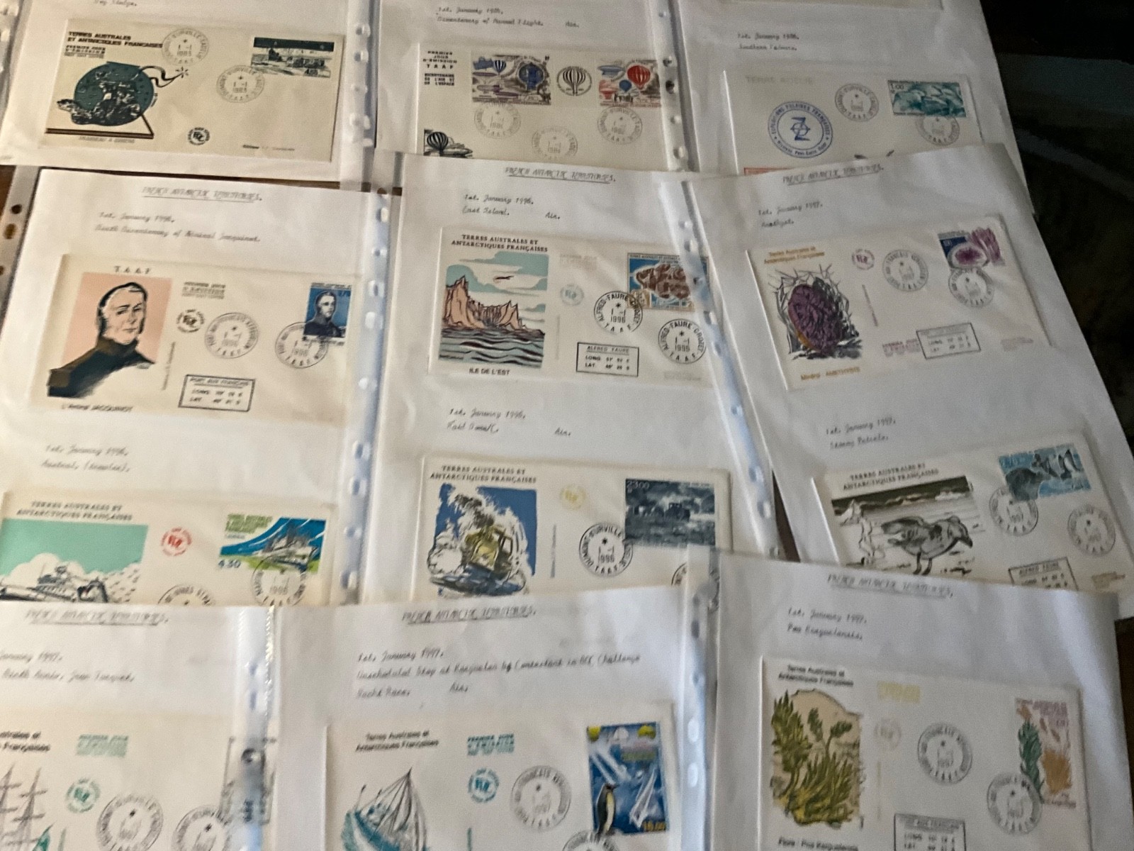 French Antarctic Territory fdc large lot 103 covers h13