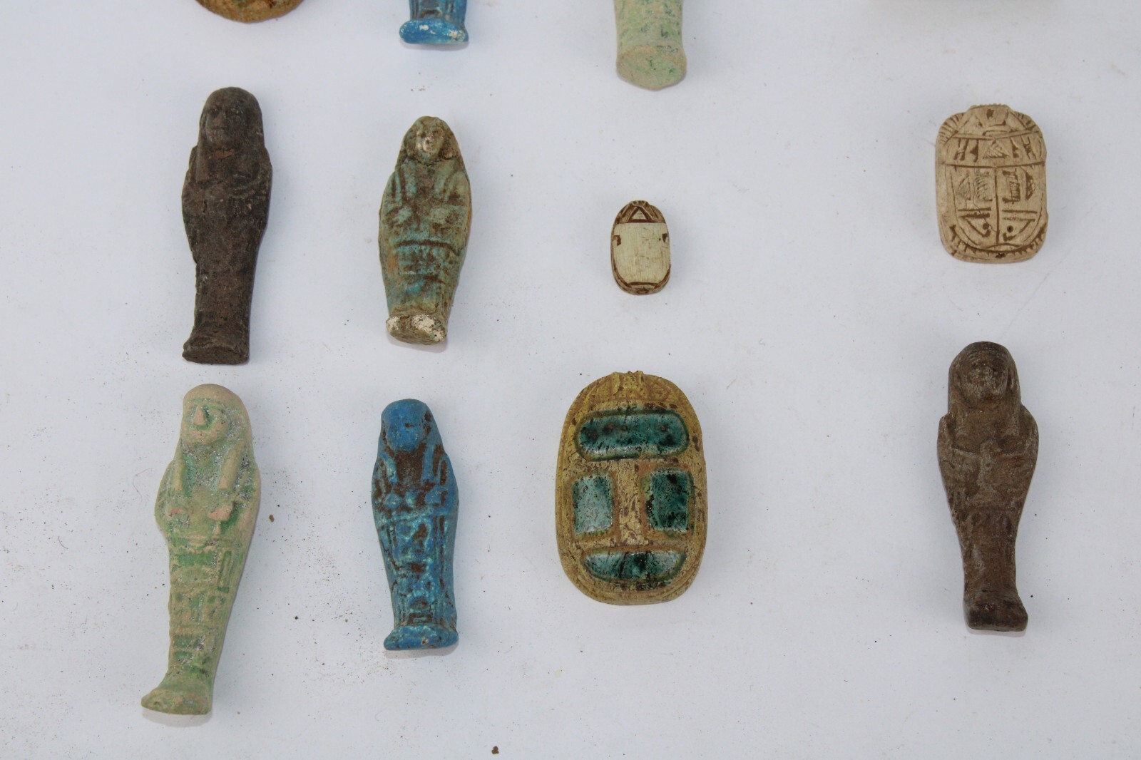 COLLECTION of 15 RARE ANCIENT EGYPTIAN PHARAONIC ANTIQUE Amulets (Egypt History)
