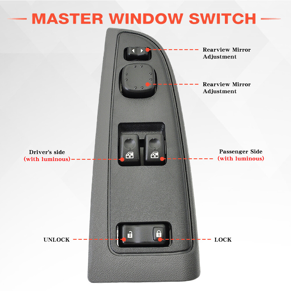 15883318 Driver LF Side Power Window Switch for Chevrolet Silverado GMC 10398563