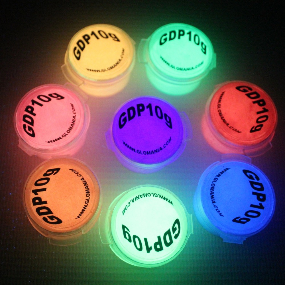 GLOW IN THE DARK Pigment Powder Coat Nail ART Manicure Resin Epoxy Fluid Bed