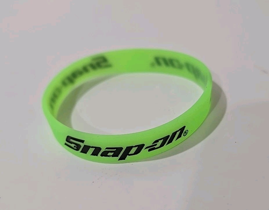 5Pc Snap On Tools PROMO Unisex Silicone Rubber Bracelet Wristband Multicolor NEW