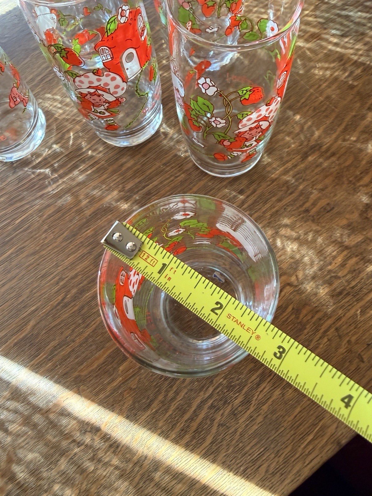 Set of 6 Vintage STRAWBERRY SHORTCAKE American Greetings 16oz Tumblers Glasses