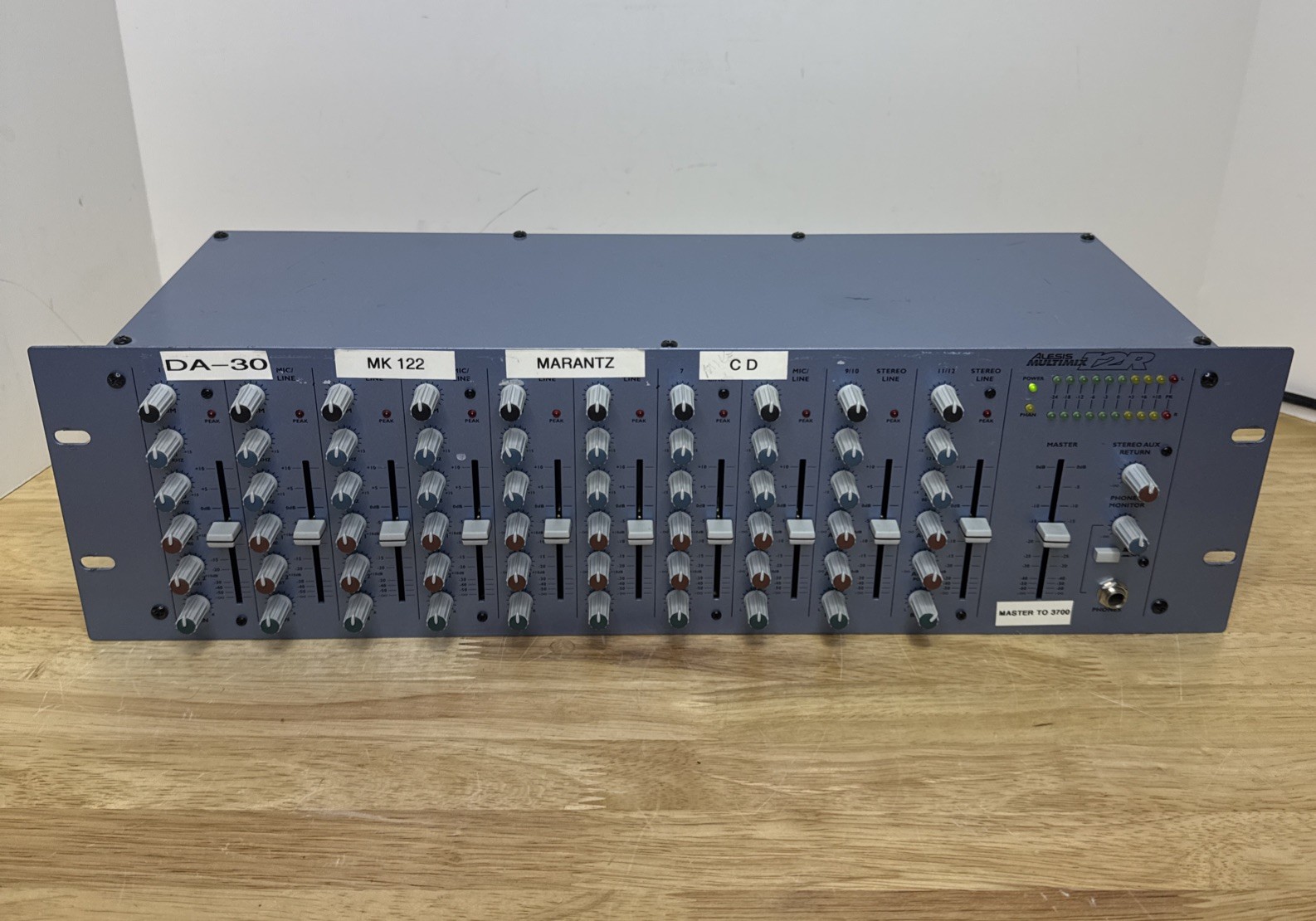 Alesis MultiMix 12R 12-Channel Rack Mount Analog Mixer w/ 8 XLR Mic Inputs