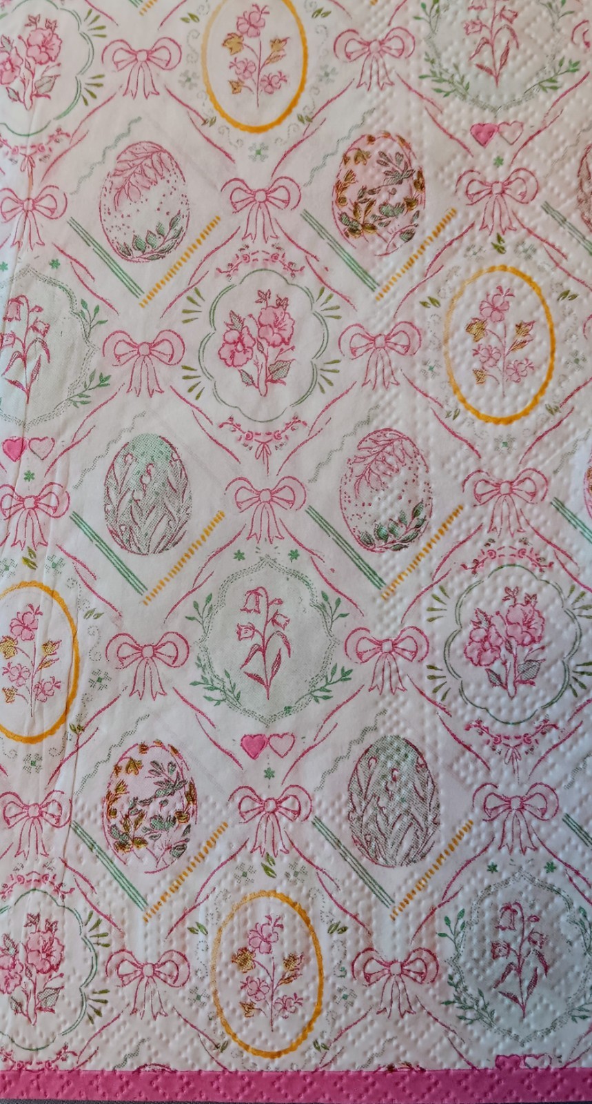 2 Individual  Spring Guest Napkins