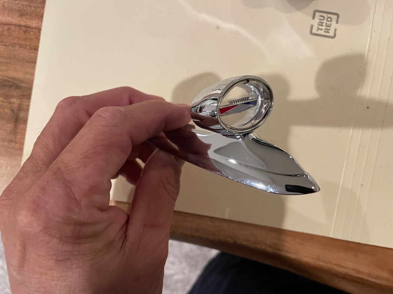 1964,1965 ford falcon hood ornament.  new