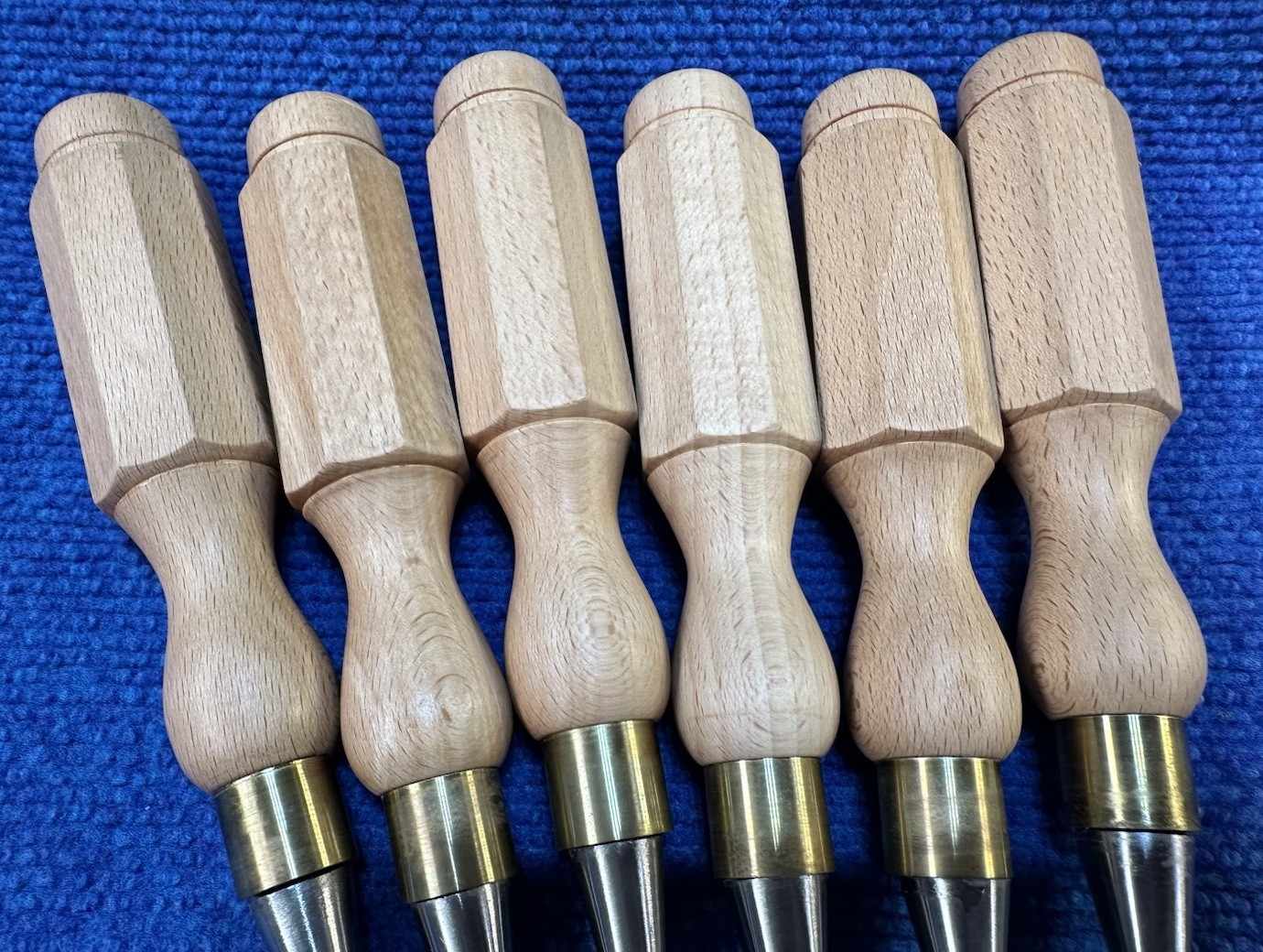 Ashley Isles Dovetail Chisel Set of 6 with Beech London Handles