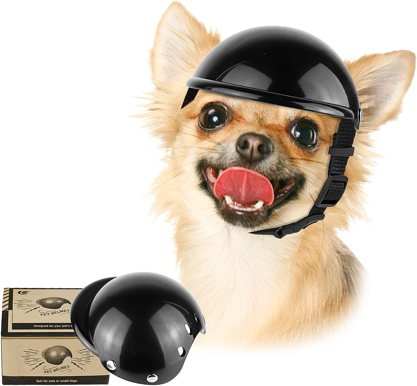 Dog Helmet for Small Dogs, Motorcycle Dog Helmets Chihuahua Helmet, Outdoor Bike