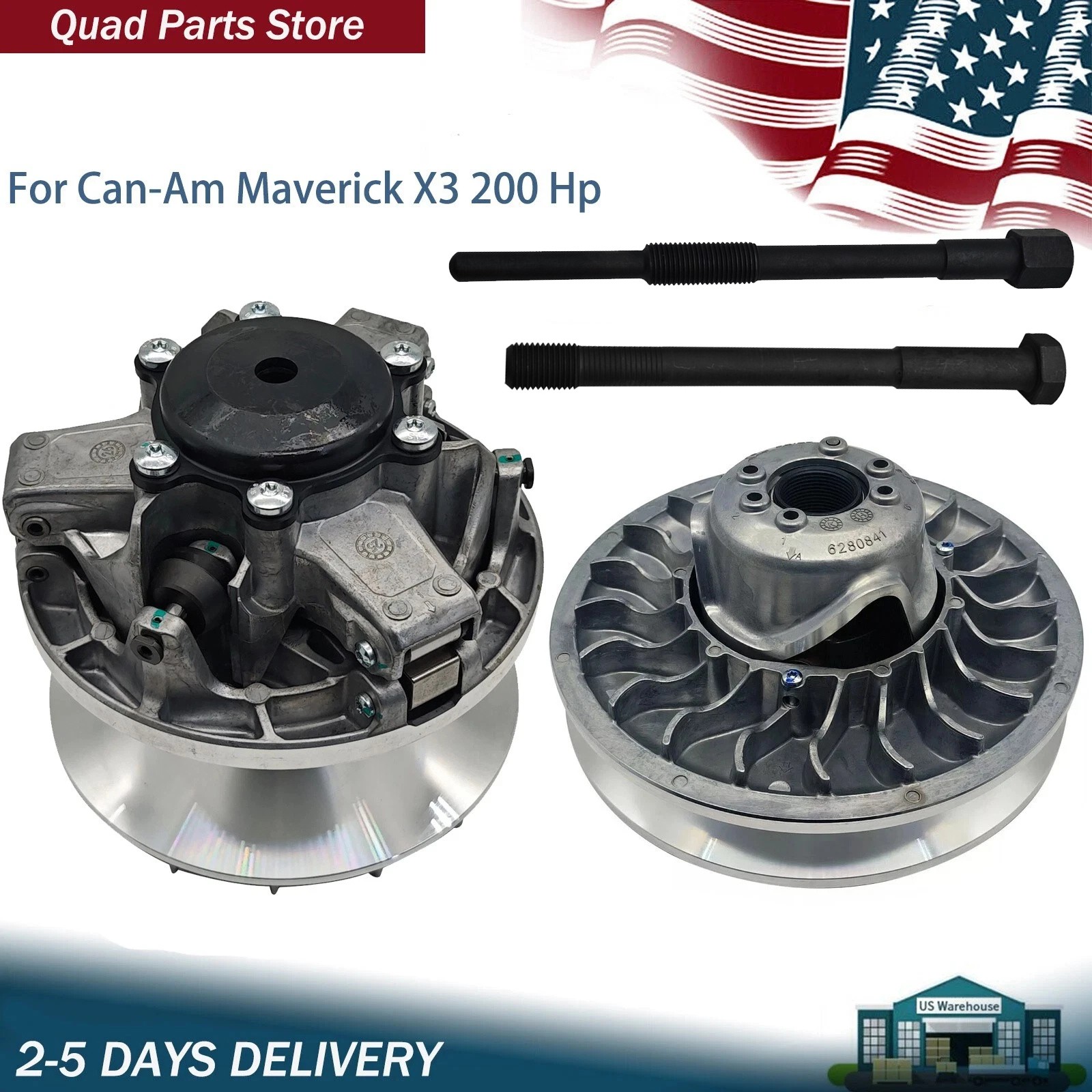 Primary Secondary CVT Clutch For Can Am Maverick 200HP X3 P Drive P-DRIVE Pulley