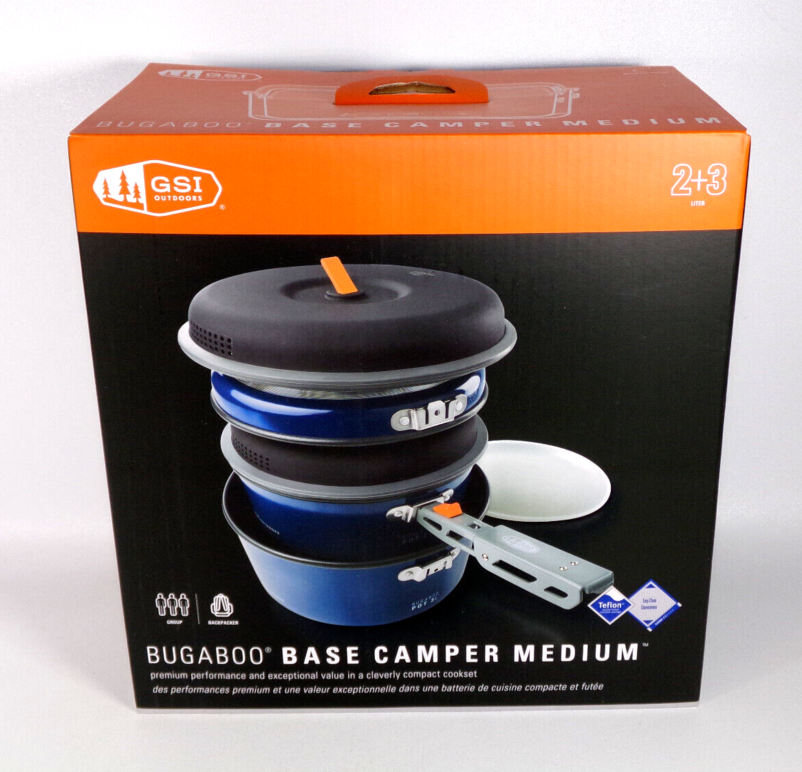 NEW GSI Outdoors BUGABOO Base Camper Medium Cookware Backpack Cook Set