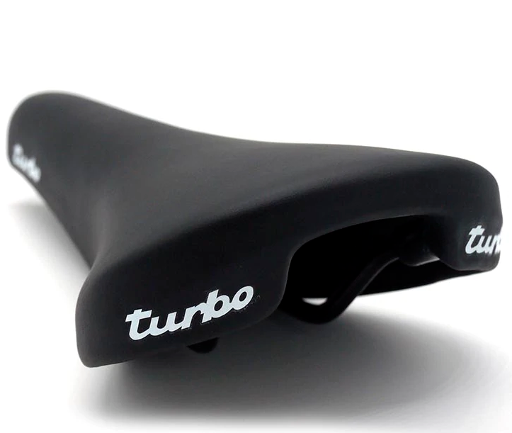 NEW SELLE ITALIA Turbo 1980 Vintage Bicycle Saddle FeC Alloy Rails: BLACK