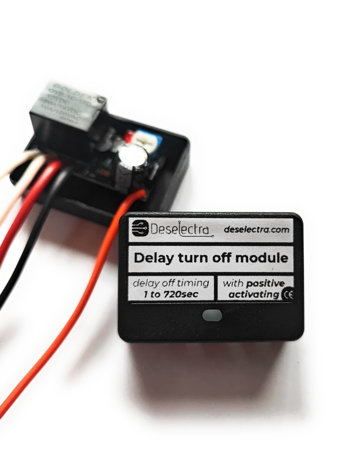 12V Adjustable Time Delay Relay Module 1–720s 20A Timer Automotive