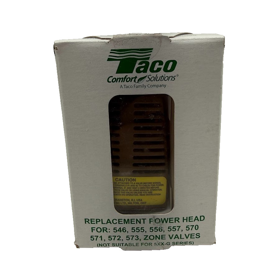 Taco Comfort Solutions Made Easy Boiler Replacement Power Head Zone Valve No Box