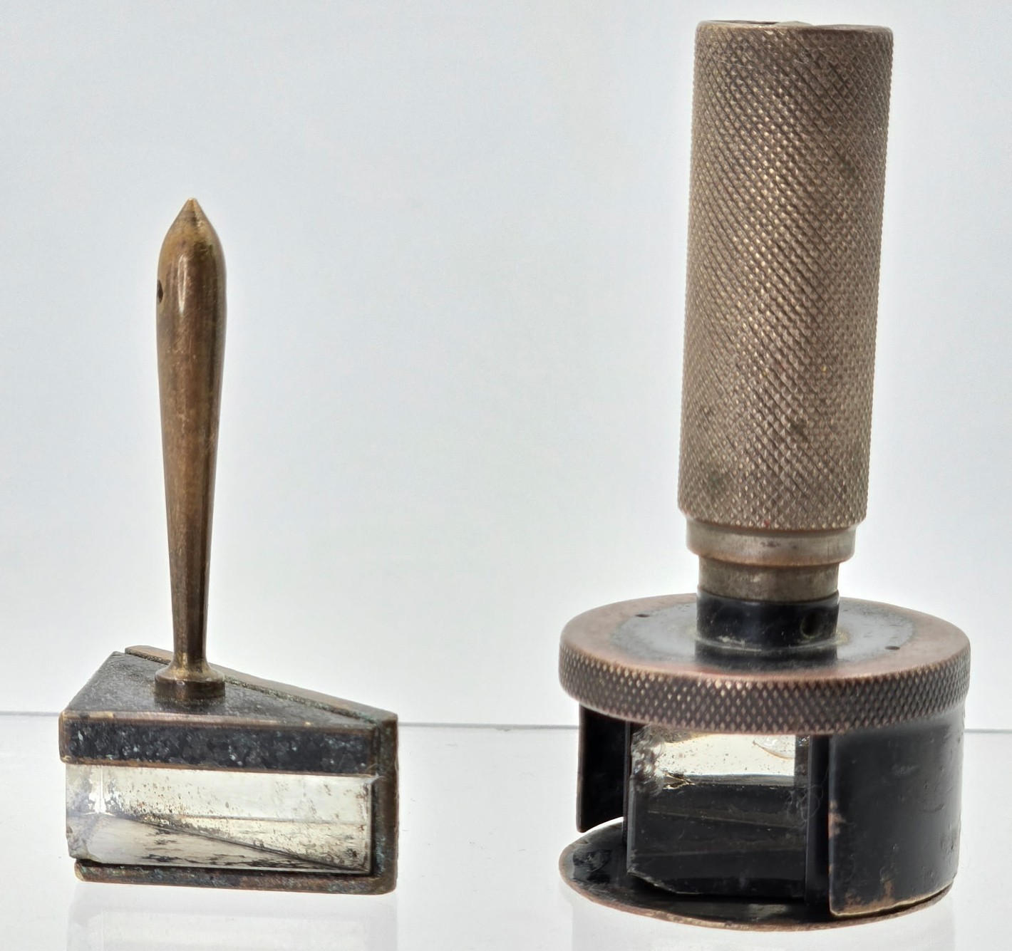 Antique Pentiprism & Angle Prism Lot - Kern Aarau No.119 Rotating Cap & Zeiss??