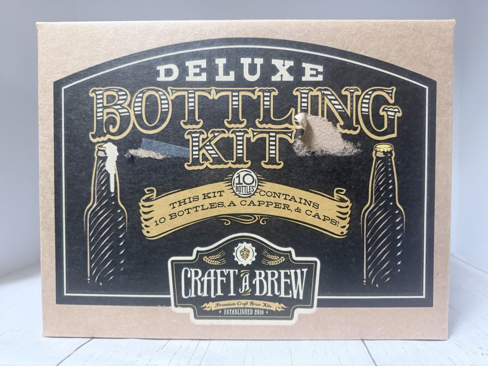 Craft A Brew Beer Bottling Kit  Make Your Own Beer 10 Bottles 30 caps  1 Capper