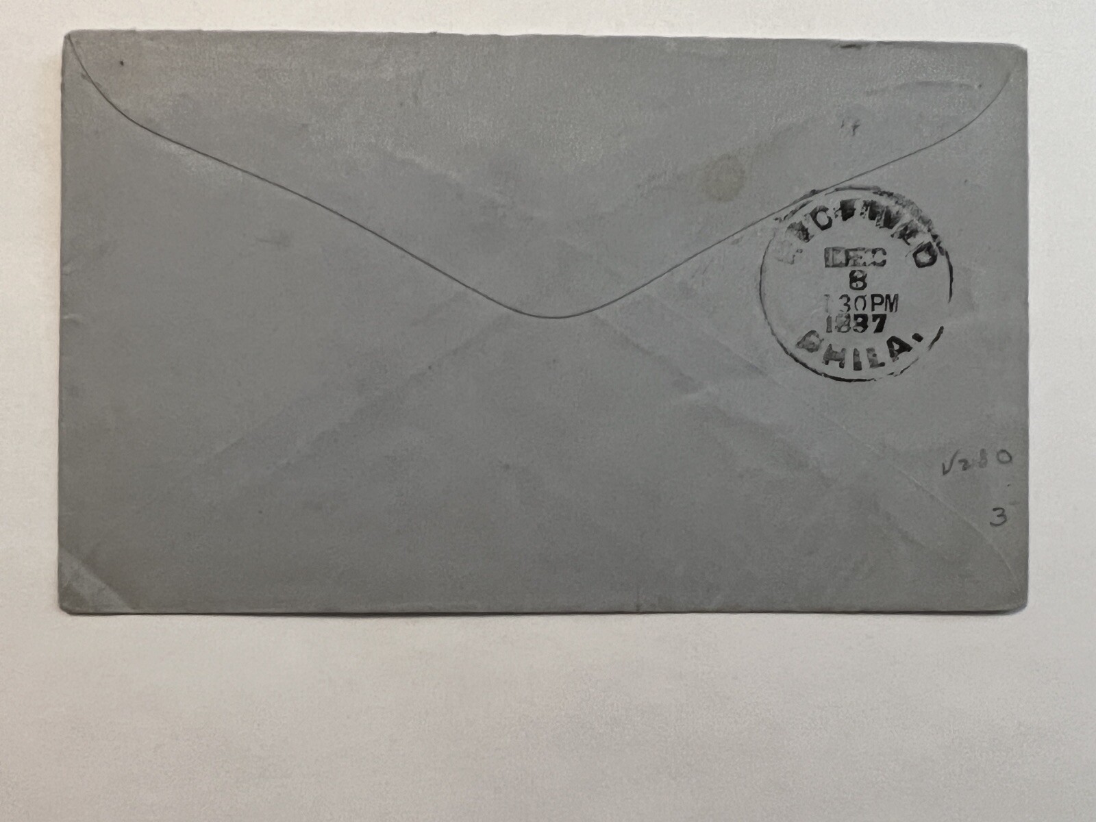 1887 MARSHALLSVILLE GEORGIA COVER TO MARKET STREET PHILADELPHIA BACKSTAMPED