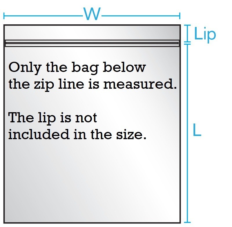 2 Mil Clear Reclosable Plastic Bags Zip Seal Top Lock Zipper Baggie Strong 2Mil