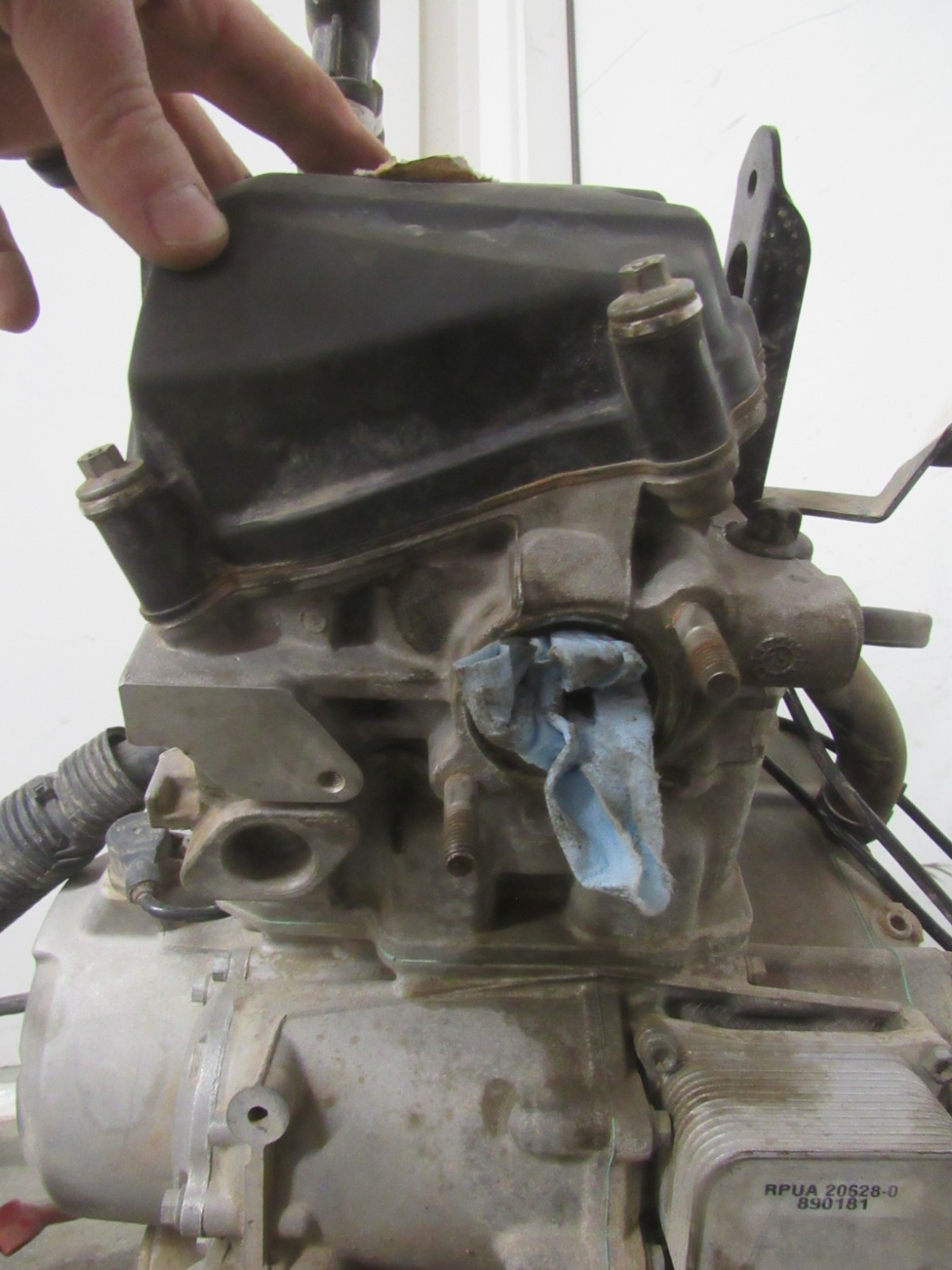 16 CAN-AM MAVERICK MAX 1000R TURBO ENGINE MOTOR CASES CRANK HEAD CAMS OEM #1008