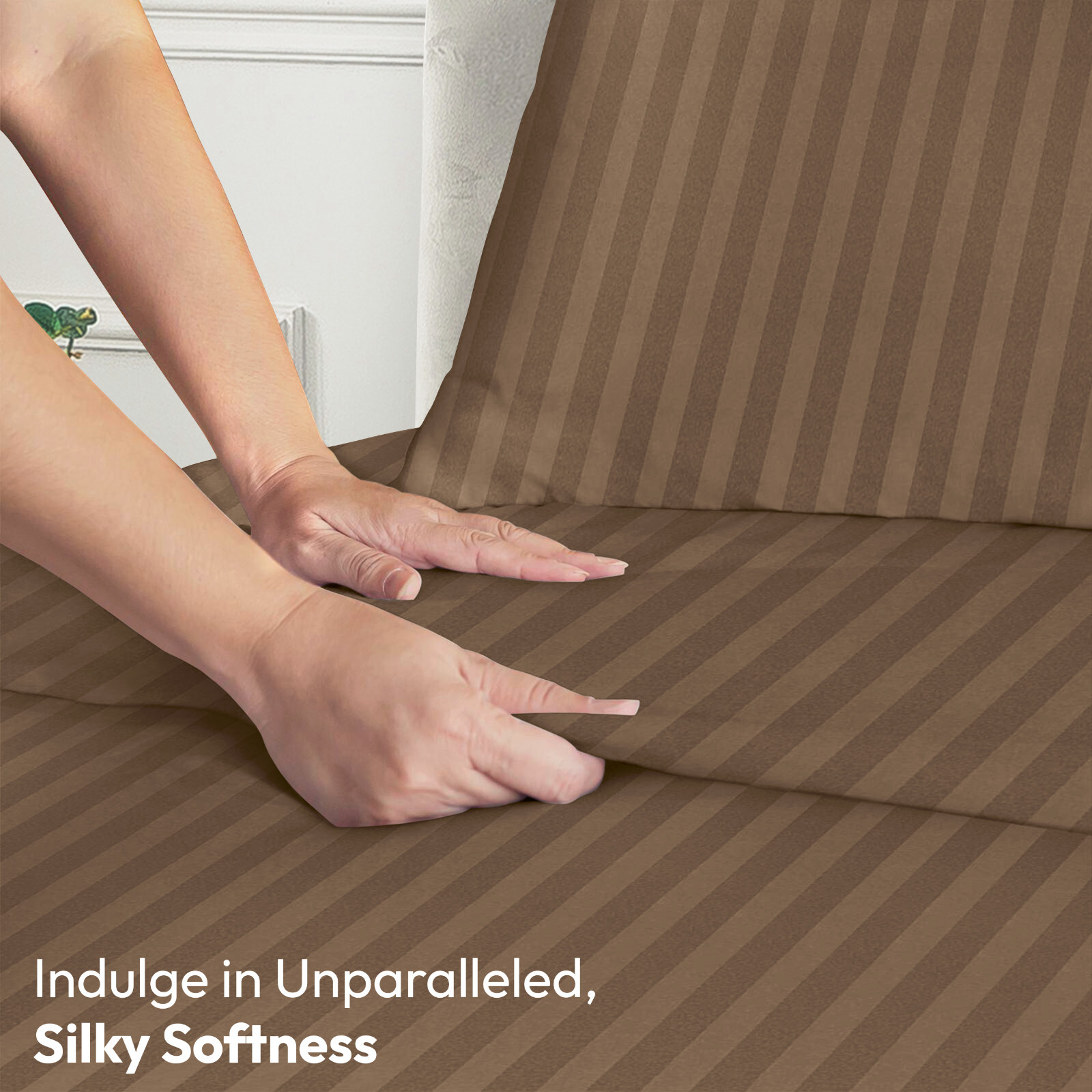 4 Piece Bed Sheet Set Deep Pocket 1800 Series Hotel Bed Sheet Microfiber Comfort