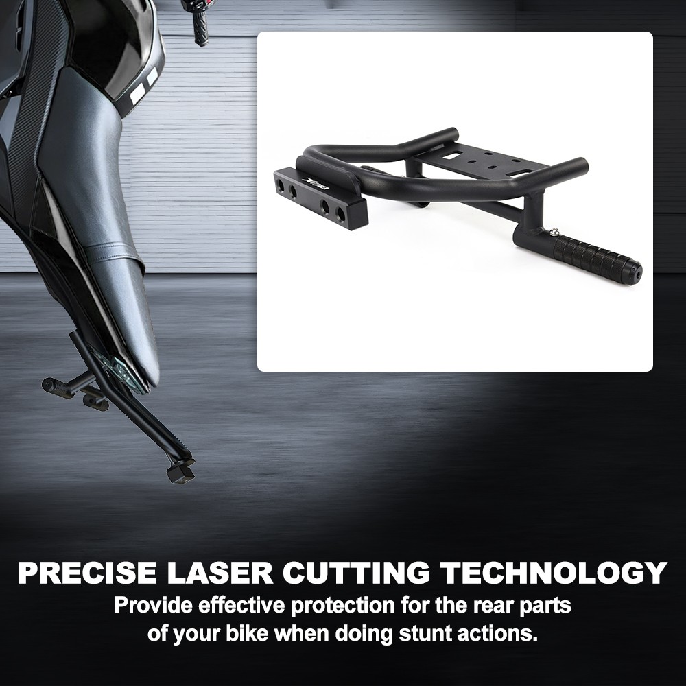 Sub Cage Pegs With Scrape Bar Stunt Parts Black Fit For Kawasaki Z125 2017-2024