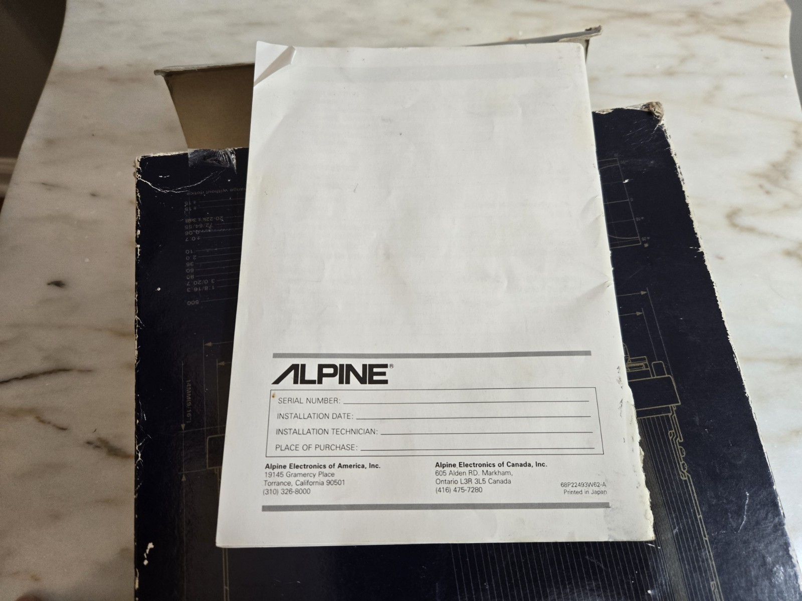 Vintage Rare Alpine 7618 AM FM Cassette Player Tuner Stereo -COMPLETE- UNTESTED