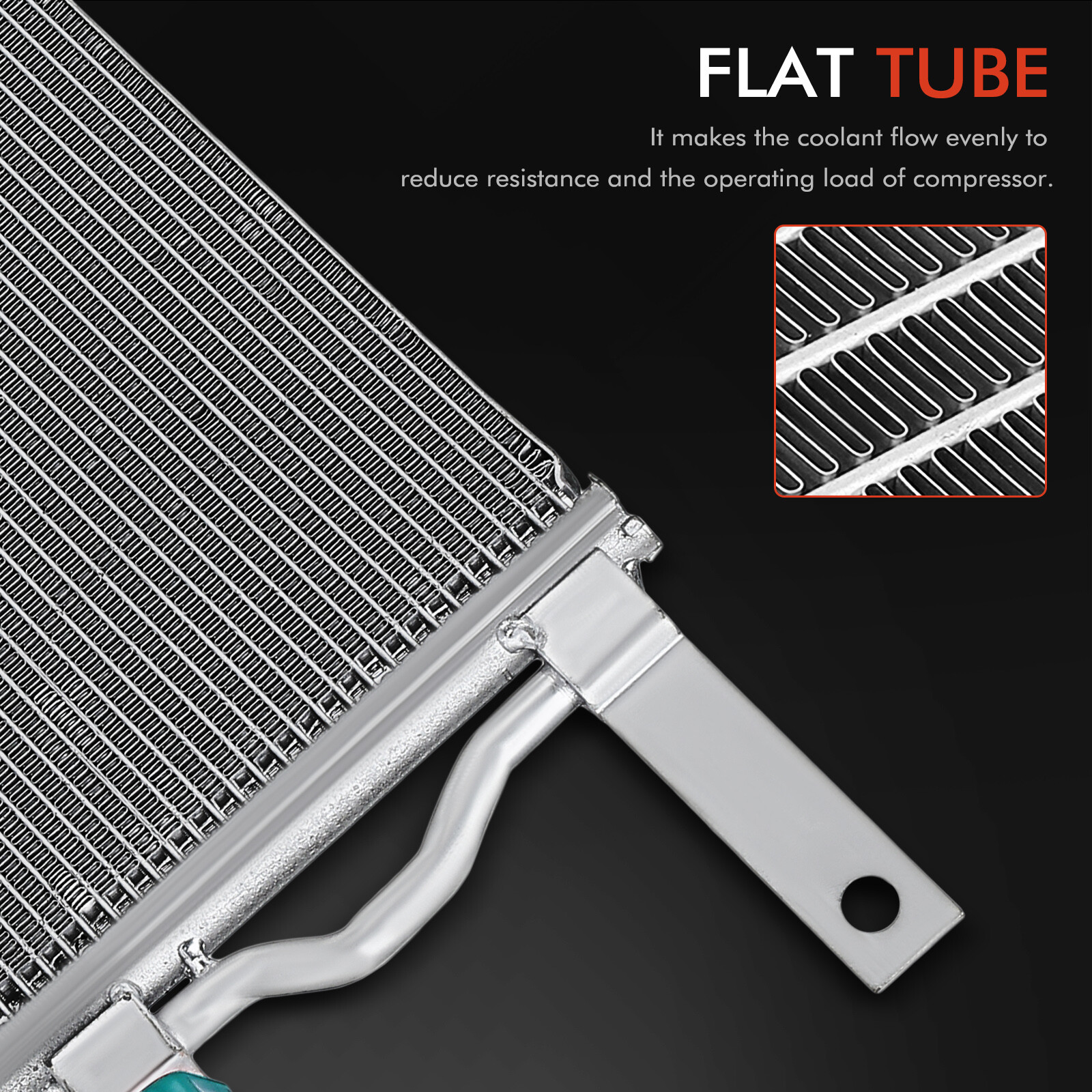 AC Condenser Parallel Flow w/ Receiver Drier for Ford F-250 350 450 Super Duty