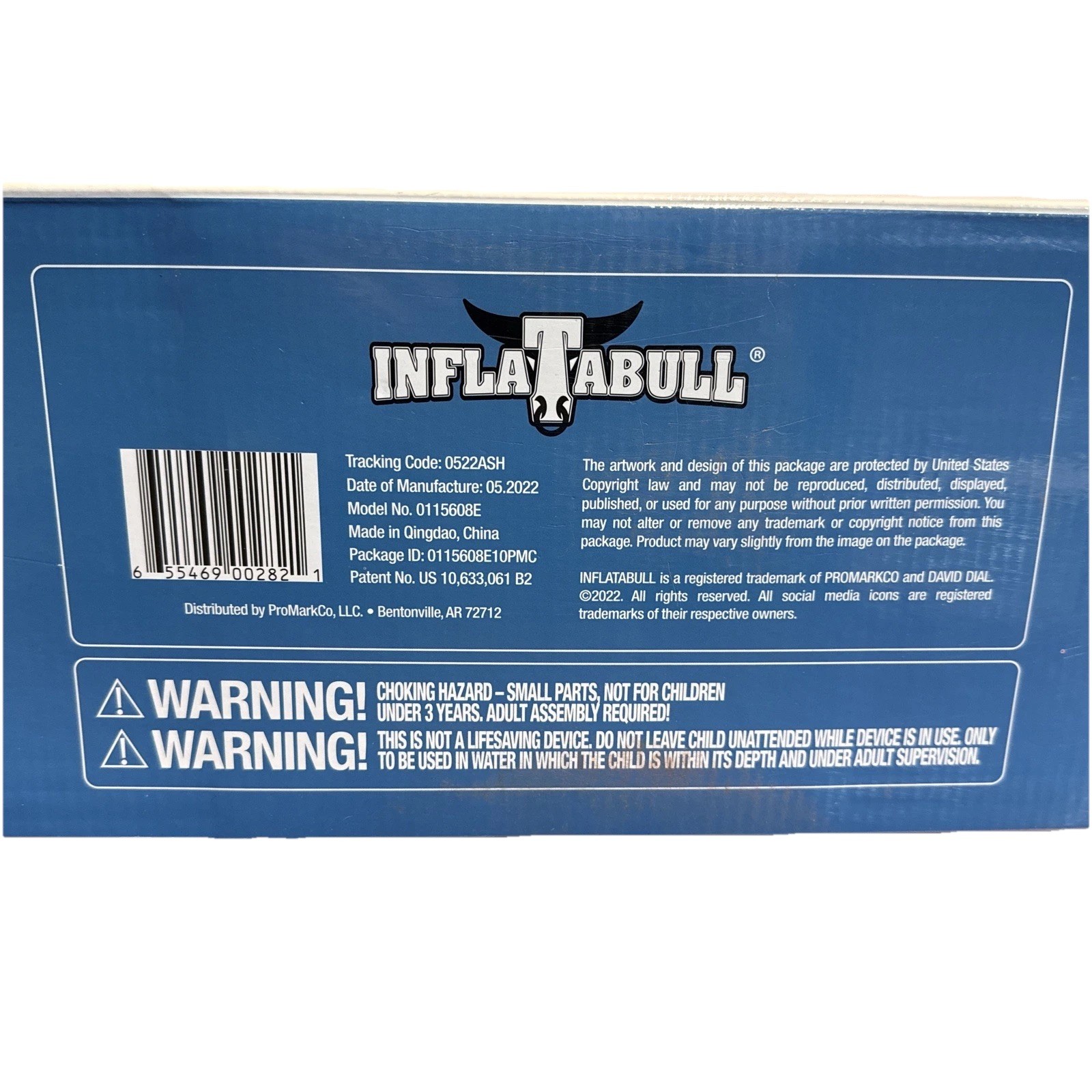 Inflatabull Inflatable Ride On Rodeo Bull Pool Toy Float Ages 9+ New Unopened