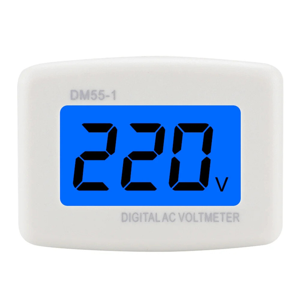 2X LED Digital Voltage Meter DM55-1 AC 110-220V US Plug Voltage Tester Voltmeter