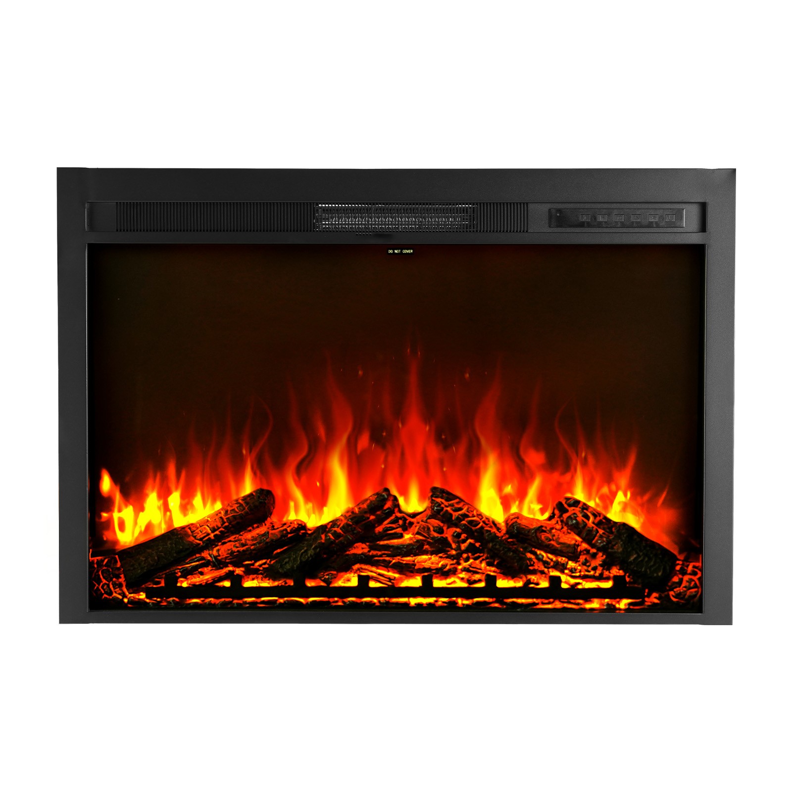 Uimoso 40in Electric Fireplace Insert with Wall Mount & Adjustable Heater