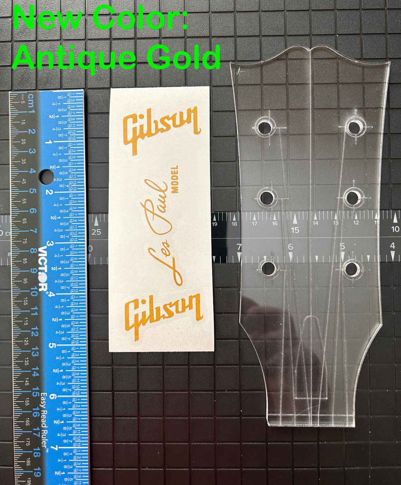59 Gibson Les Paul Model Vinyl Decal Inlay Set