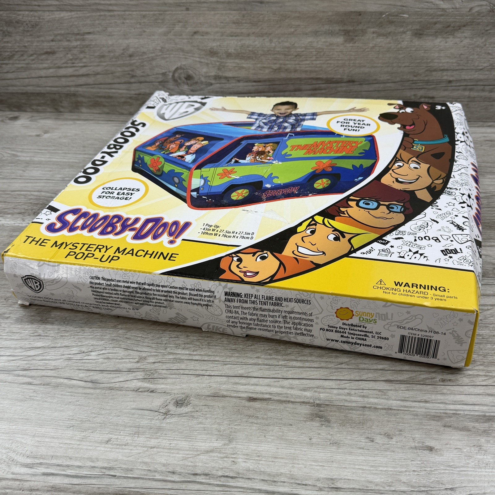 Imaginative Scooby Doo Mystery Machine Tent Safe Pop Up Play Tent for Toddlers