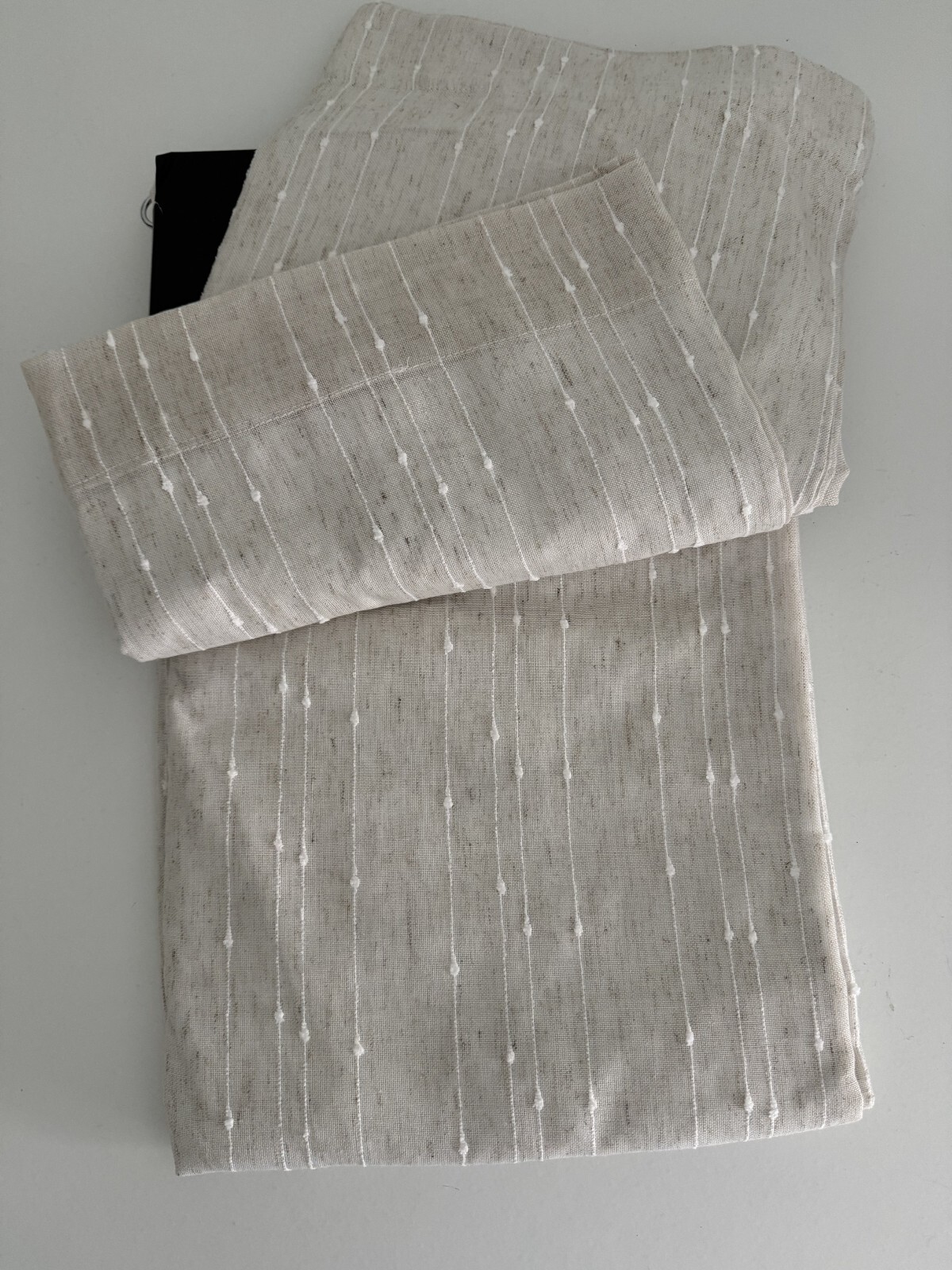 Ralph Lauren Window Curtains 2 Panels Blackout 54 x 96 Linen Blend Fully Lined