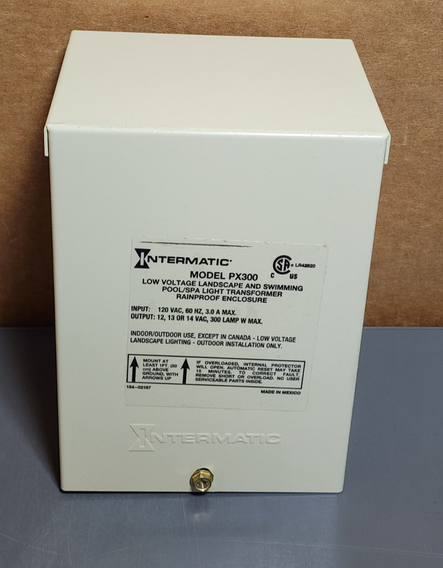 Intermatic PX300 Low Voltage Landscape Pool/Spa Light Transformer 12-14 V, 300W