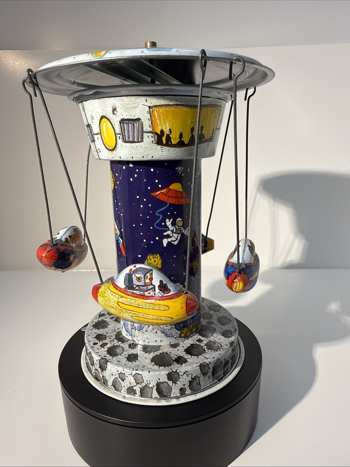 Rocket Carousel Tin Toy Schylling Collector Series (TESTED)