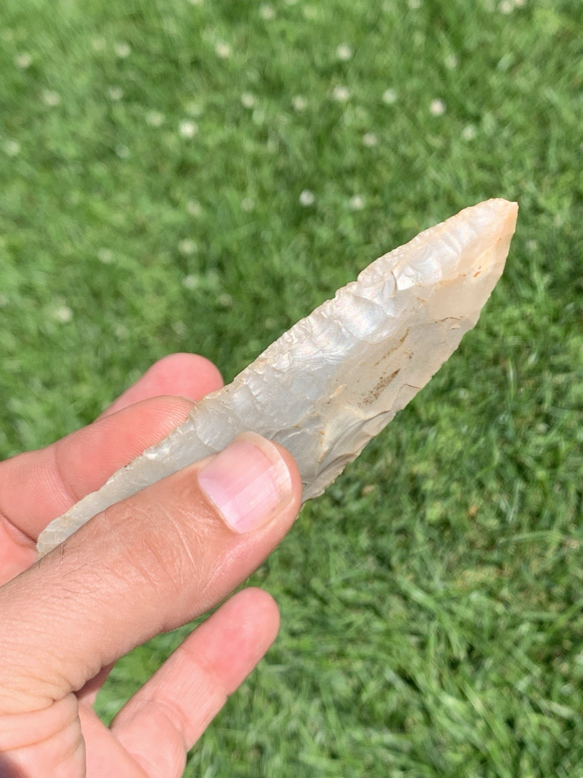 Authentic Archaic Blade Arrowhead 4 1/8 Fayette Co Kentucky Glossy Carter Cave