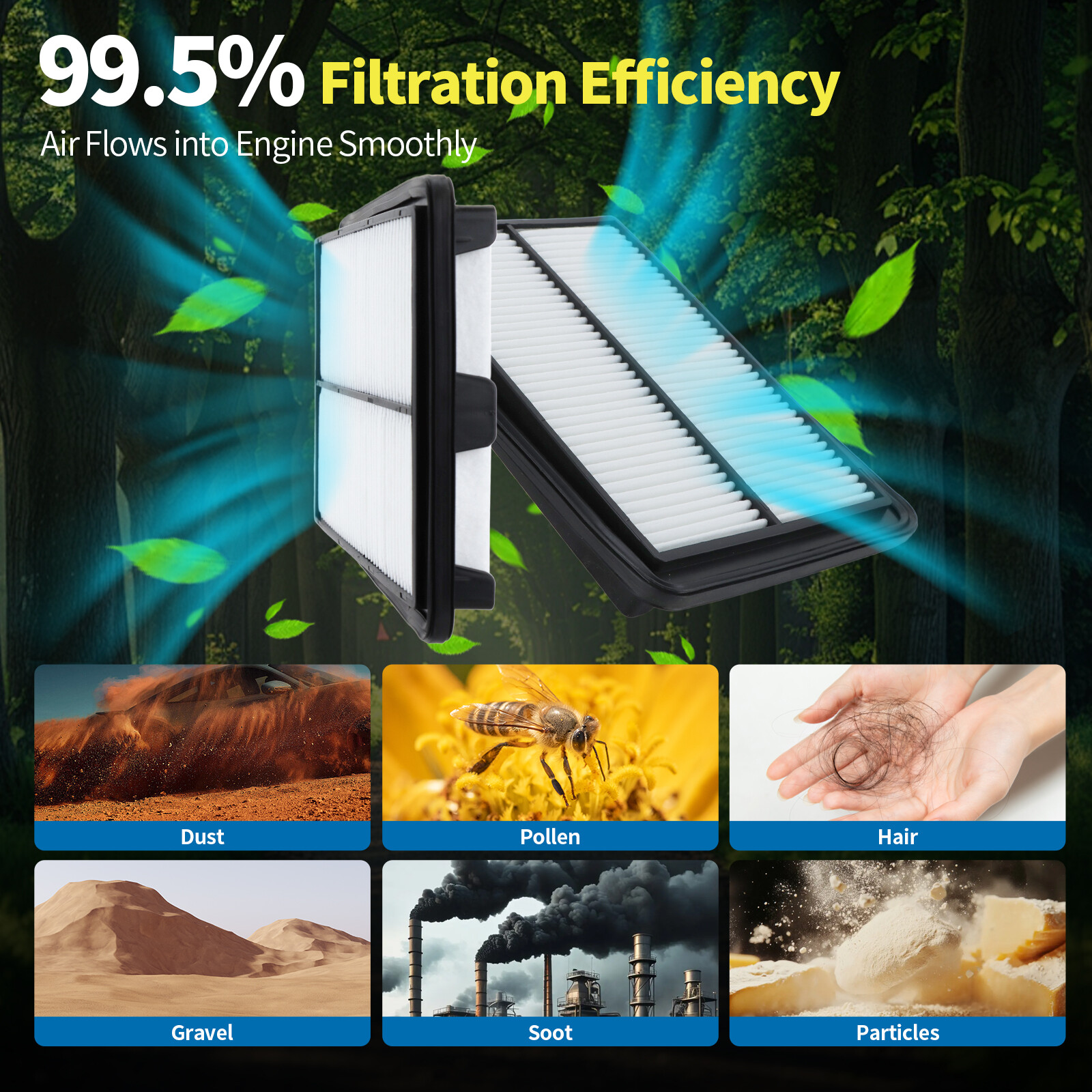 CF12312 Cabin Air Filter & Activated Carbon Compatible with Nissan Versa 2020-23