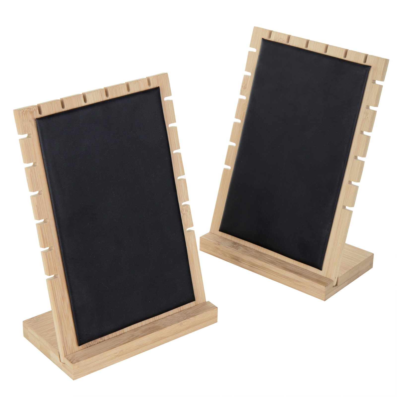 Bamboo Necklace Jewelry Tabletop Display Boards, Jewelry Towers, Set of 2