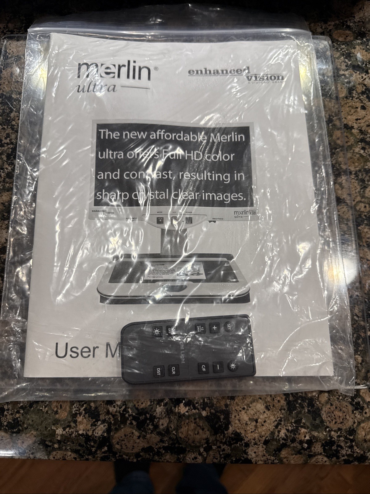 Enhanced Vision Merlin Ultra 1080 HD 22" Video Magnifier MR2UE22A w/Remote/Inst