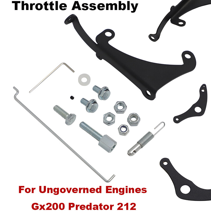 For Ungoverned Engines Gx200 Predator 212 Aluminum Throttle Assembly w/ Hardware
