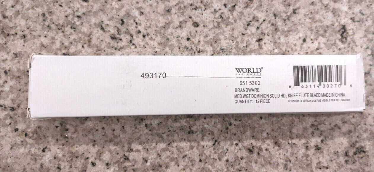 World Tableware 651 5302 Windsor 8" Fluted Dinner Knife - Dozen