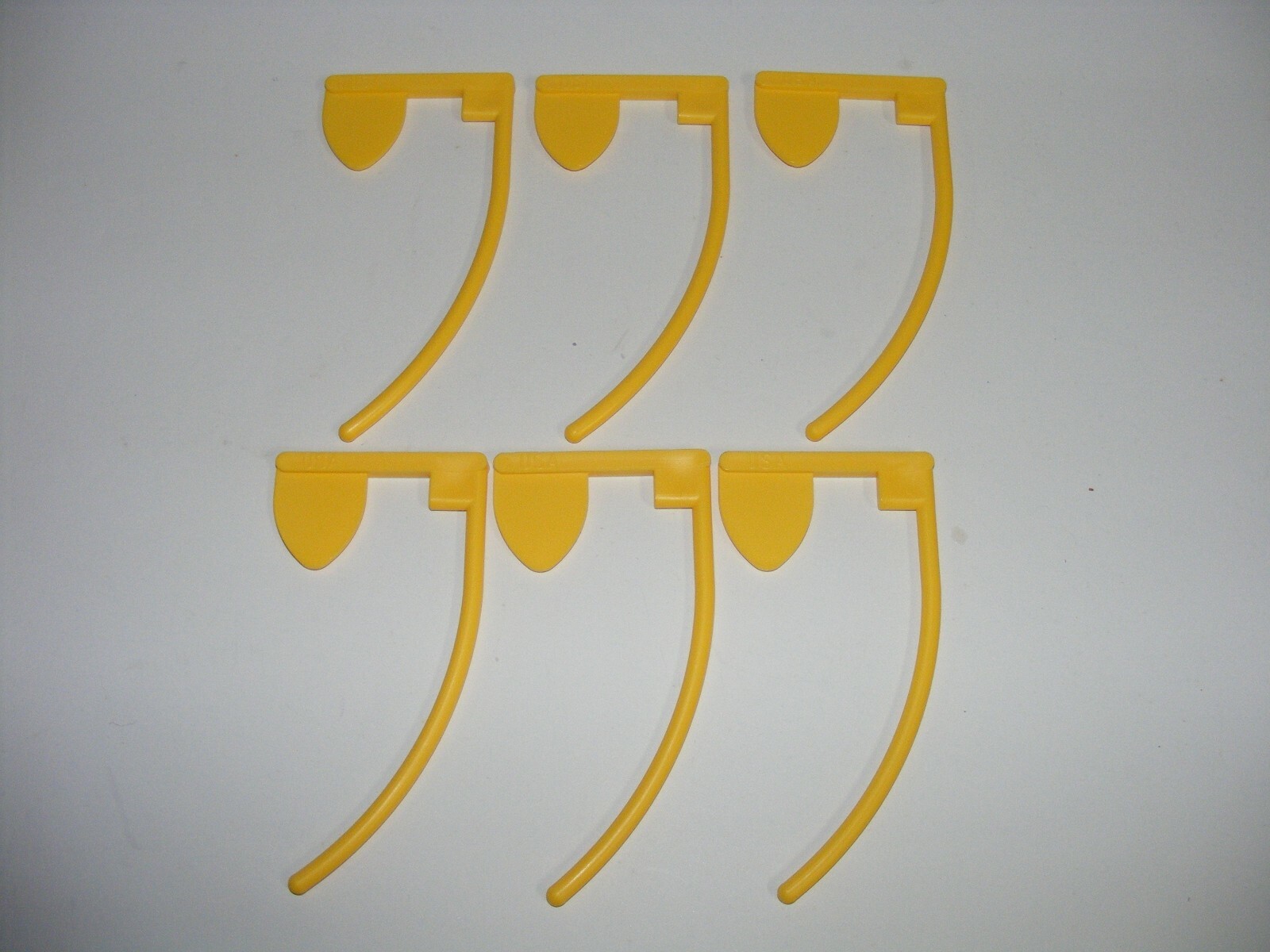 6-Empty Chamber Safe Chamber Flags Rifle Pistol Range Yellow