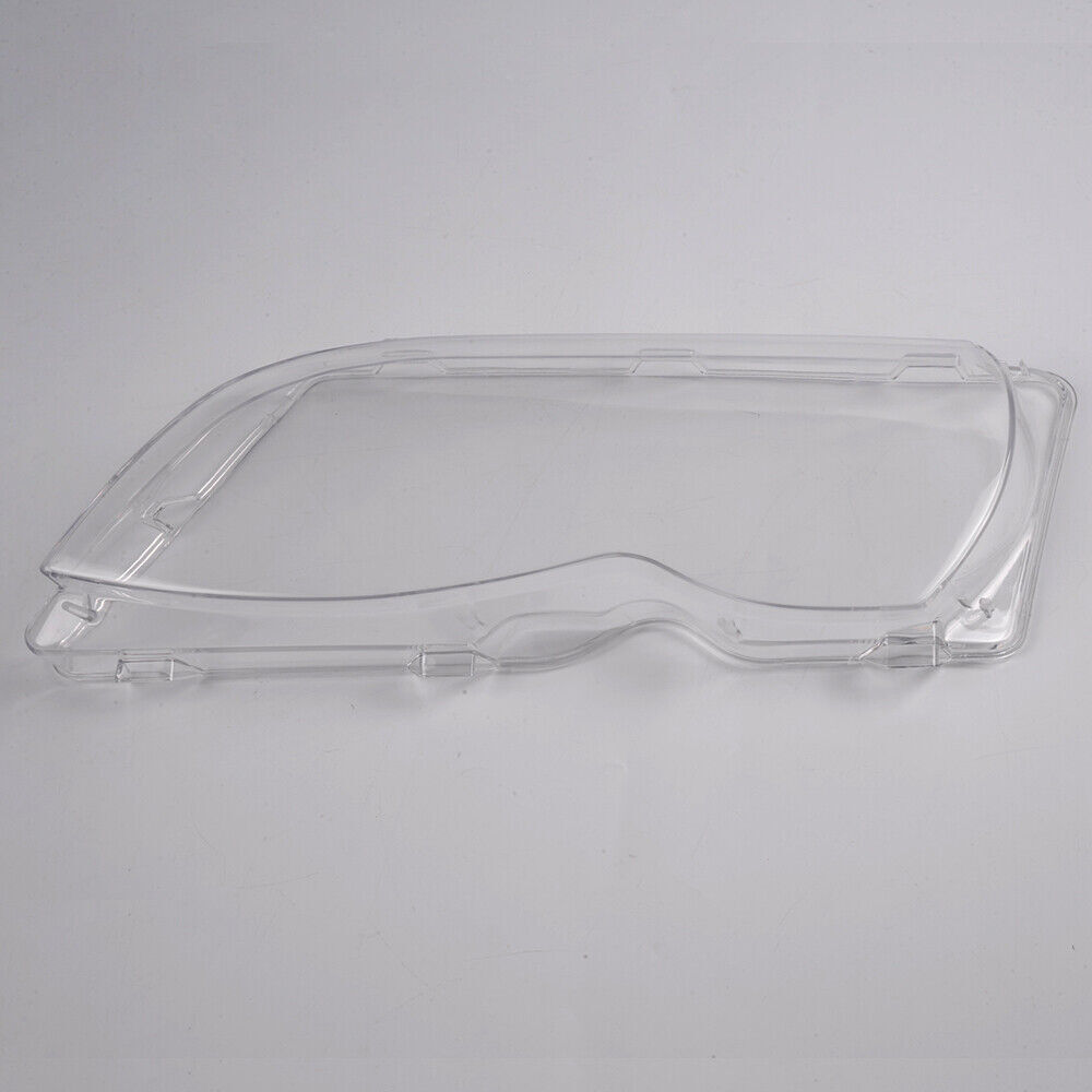 Fit For 02-05 BMW E46 3-Series 4-Door L&R Headlight Lense Clear Lens Cover Pair